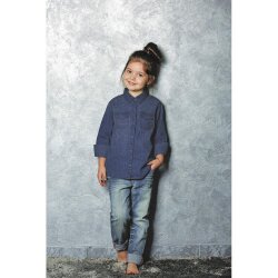 Jeansstoff Stretch Recycled - dunkel jeansblau