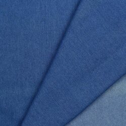 Jeansstoff Stretch Recycled - jeansblau