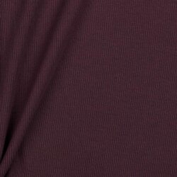 Rippenjersey *Vera* - aubergine