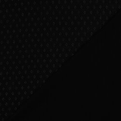 Feinstrickjersey *Vera* Lochmuster - schwarz