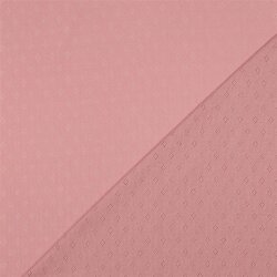 Feinstrickjersey *Vera* Lochmuster - quarzrosa