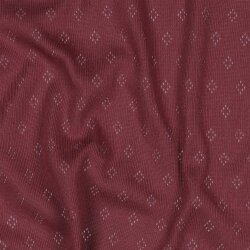 Feinstrickjersey *Vera* Lochmuster - malve