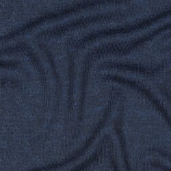 Feinstrickjersey *Vera* Lochmuster - dunkelblaublau meliert