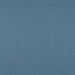 Feinstrickjersey *Vera* Lochmuster - blau