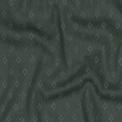 Feinstrickjersey *Vera* Lochmuster - dunkelgrün
