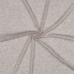 Feinstrickjersey *Vera* Lochmuster - Sand Meliert