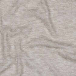 Feinstrickjersey *Vera* Lochmuster - Sand Meliert