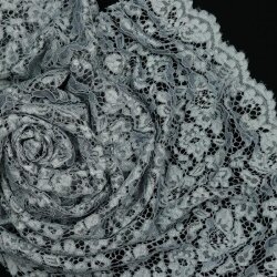 Spitzenstoff *Carmen* - kieselgrau