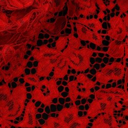 Spitzenstoff *Carmen* - rot