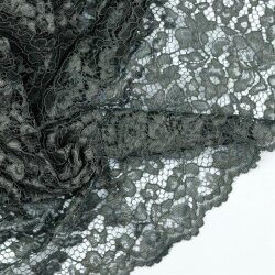 Spitzenstoff *Carmen* - dunkelgrau