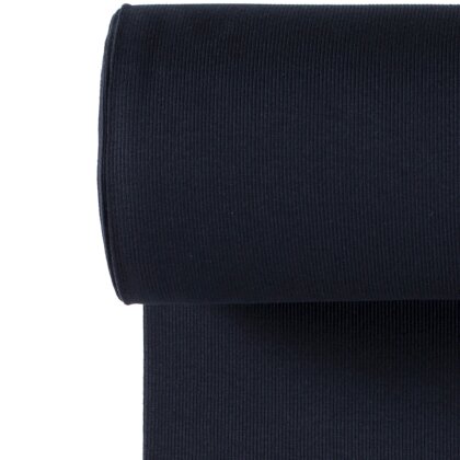 grob-Ripp-Bündchen *Marie* - blau-schwarz