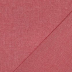 Baumwollpopeline garngefärbt - rot