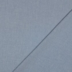 Baumwollpopeline garngefärbt - blau