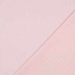 Baumwollpopeline Streifen 3mm, garngefärbt - lachsorange