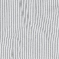 Baumwollpopeline Streifen 3mm, garngefärbt - grau