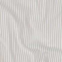 Baumwollpopeline Streifen 3mm, garngefärbt - sand