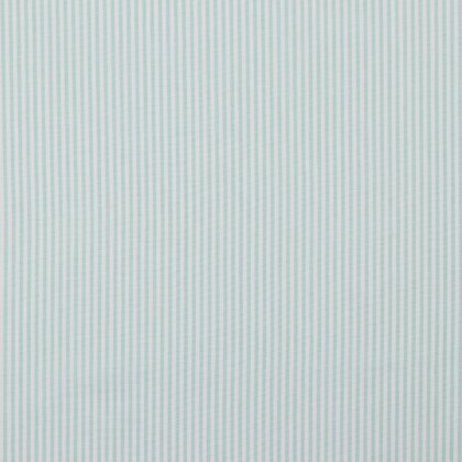 Baumwollpopeline Streifen 3mm, garngefärbt - azurblau