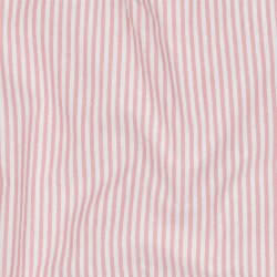 Baumwollpopeline Streifen 3mm, garngefärbt - altrosa