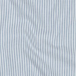 Baumwollpopeline Streifen 3mm, garngefärbt - blau