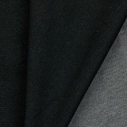 Baumwolljersey Jeans-Optik - schwarz