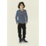 Baumwolljersey Jeans-Optik - schwarz
