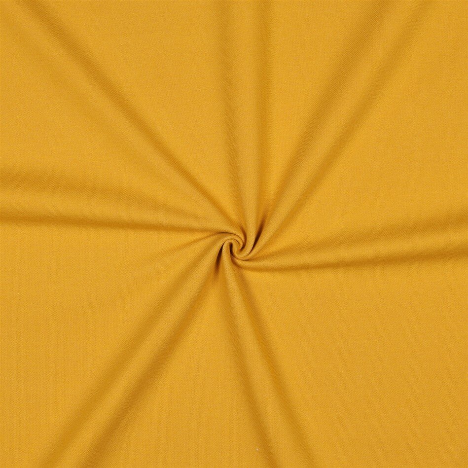 Baumwolljersey Jeans-Optik - ocker