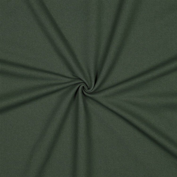 Baumwolljersey Jeans-Optik - dunkelgrün