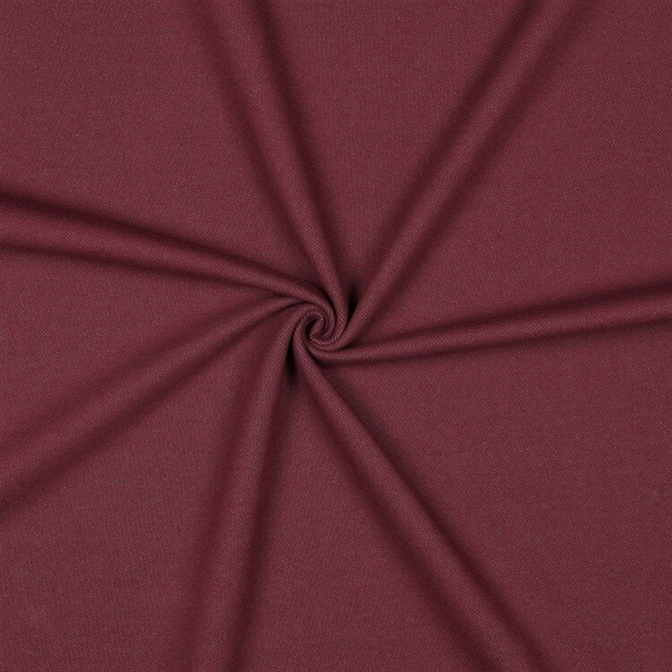 Baumwolljersey Jeans-Optik - aubergine