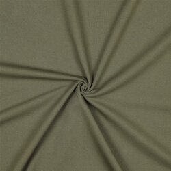 Baumwolljersey Jeans-Optik - dunkeloliv