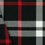 Gabardine Schottenkaro Stretch - schwarz/weiss/rot