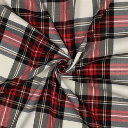 Schottenkaro Stretch - schwarz/RED/YELLOW/WHITE