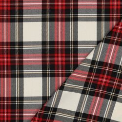 Schottenkaro Stretch - schwarz/RED/YELLOW/WHITE
