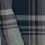 Gabardine Schottenkaro Stretch - dunkelblau/grau/rost