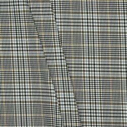 Gabardine Schottenkaro Stretch - creme/braun/schwarz