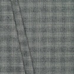 Gabardine Schottenkaro Stretch - altweiss/schwarz/taupe