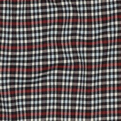 Gabardine Schottenkaro Stretch - dunkelblau/hellblau/rost