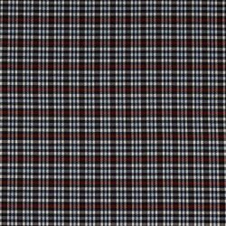 Gabardine Schottenkaro Stretch - dunkelblau/hellblau/rost