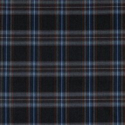 Gabardine Schottenkaro Stretch - grau/hellblau/weiss