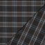 Gabardine Schottenkaro Stretch - grau/hellblau/weiss