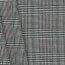 Gabardine Schottenkaro Stretch - schwarz/weiss/rot