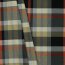 Gabardine Schottenkaro Stretch - grau/orange/sand