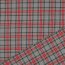 Gabardine Schottenkaro Stretch - grau
