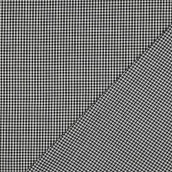 Baumwollpopeline 2,7mm Vichykaro - schwarz