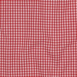 Baumwollpopeline 2,7mm Vichykaro - rot