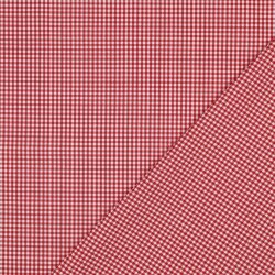 Baumwollpopeline 2,7mm Vichykaro - rot