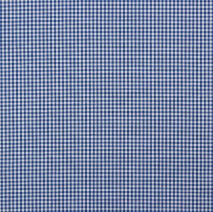 Baumwollpopeline 2,7mm Vichykaro - Himmel
