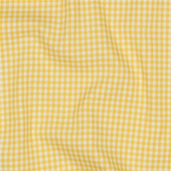 Baumwollpopeline 2,7mm Vichykaro - gelb