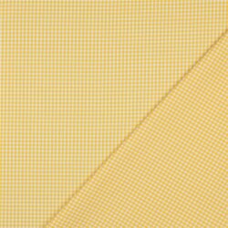 Baumwollpopeline 2,7mm Vichykaro - gelb