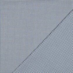 Baumwollpopeline 2,7mm Vichykaro - blau