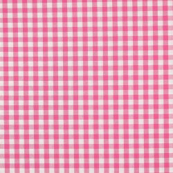 Baumwollpopeline garngefärbt - Vichy Karo 10mm *Vera* - fuchsia
